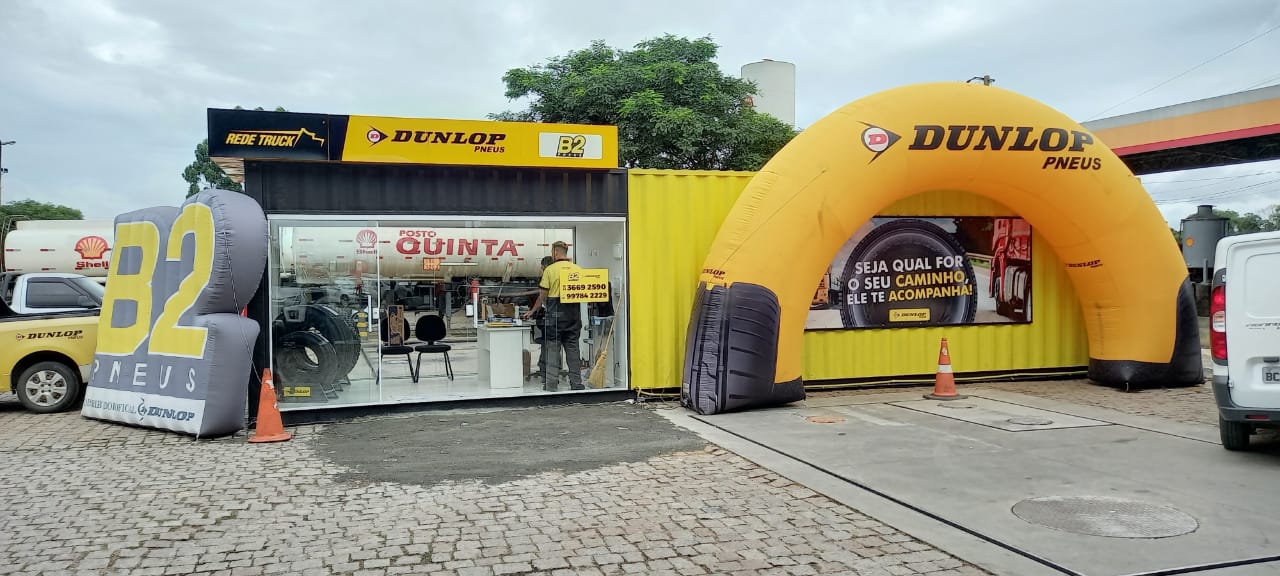 Dunlop amplia rede de containers pelas estradas brasileiras