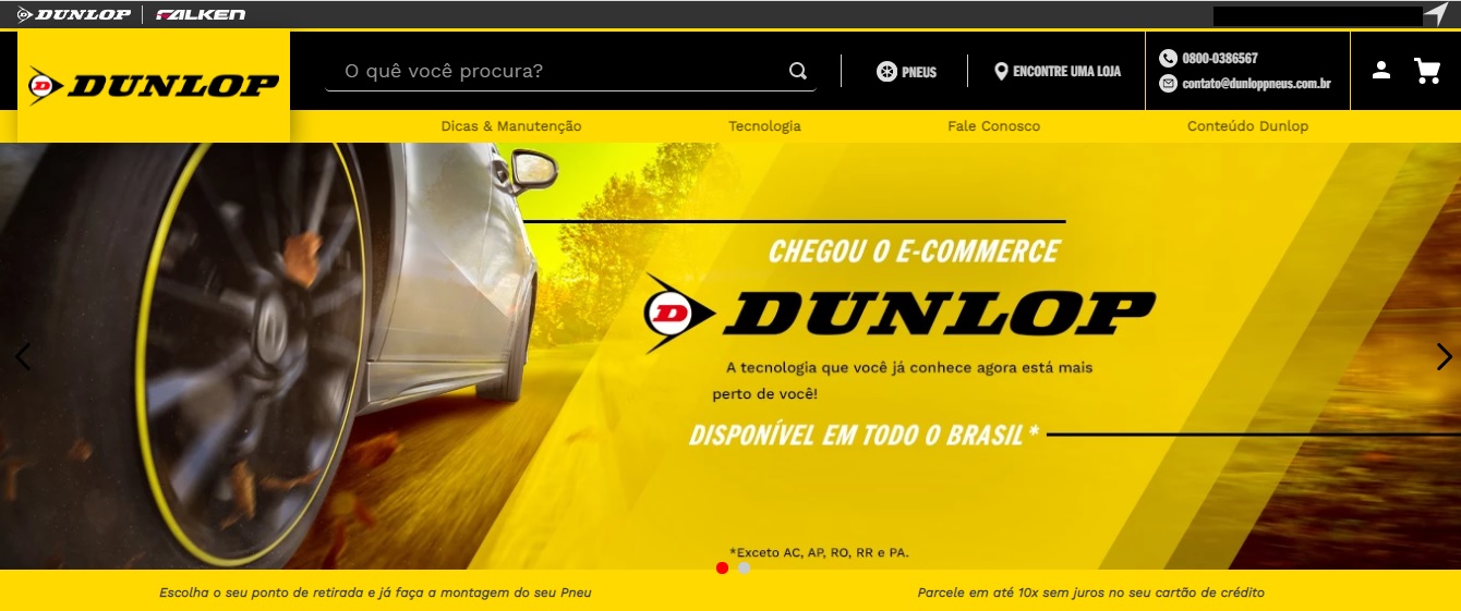 Breaking news: Dunlop lança e-commerce para facilitar dia a dia dos clientes