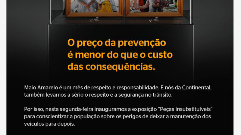 Continental promove campanha para prevenção de acidentes no trânsito