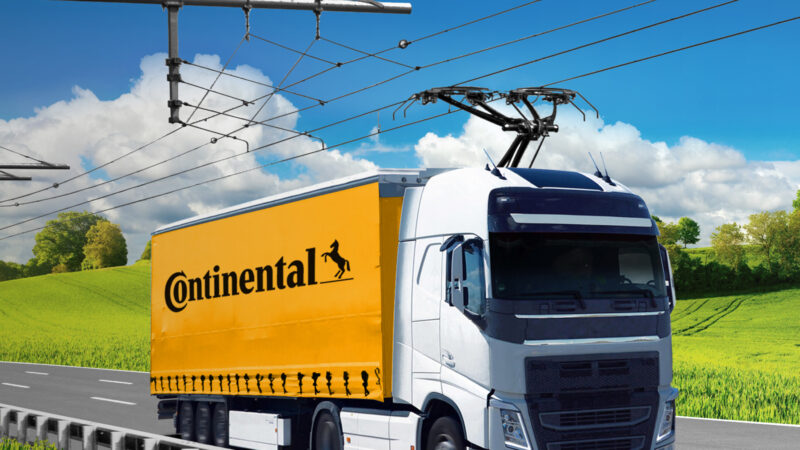 Continental e Siemens Mobility trabalham para fornecer eletricidade através de linhas aéreas para caminhões em toda a Europa