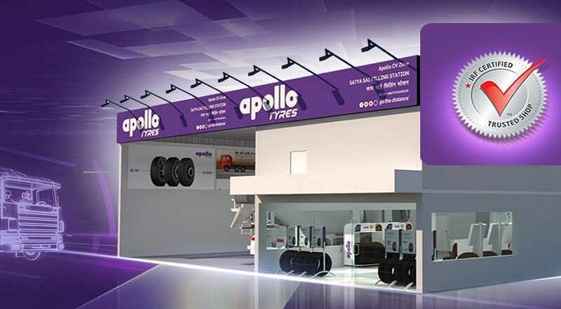 Revendas de pneus de carga da Apollo Tyres obtém certificação TUV-IRF na Índia, visando aumentar a confiança e a experiência do consumidor