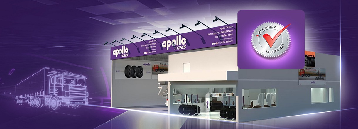 Revendas de pneus de carga da Apollo Tyres obtém certificação TUV-IRF na Índia, visando aumentar a confiança e a experiência do consumidor