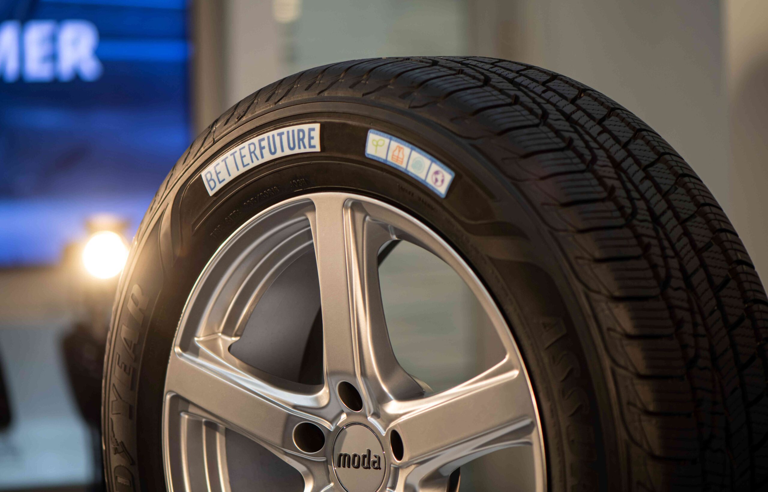 Goodyear desenvolve pneu com 70% de matéria-prima reciclável