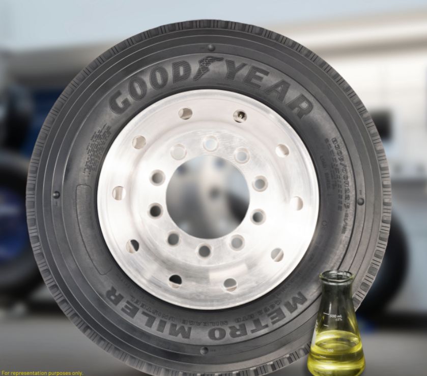 Goodyear lança pneus produzidos com composto de óleo de soja sustentável