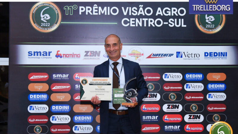 Trelleborg é eleita o “Melhor Pneu Agrícola” do Brasil no Prêmio Visão Agro Centro-Sul