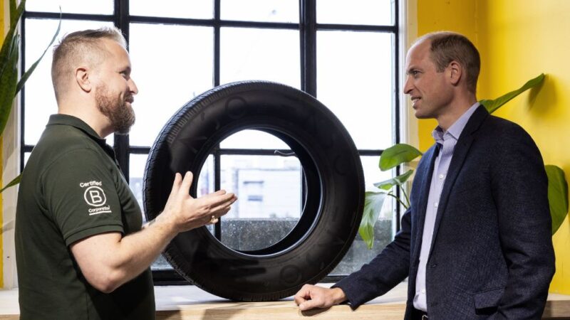 ENSO é finalista do Prêmio Earthshot 2023 e se reúne com o Príncipe William para discutir soluções para a poluição gerada pelos pneus