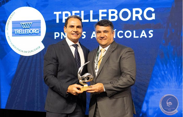 Pneus Trelleborg laureados novamente como “Melhor Pneu Agrícola” na 20ª edição do Prêmio Visão Agro Brasil